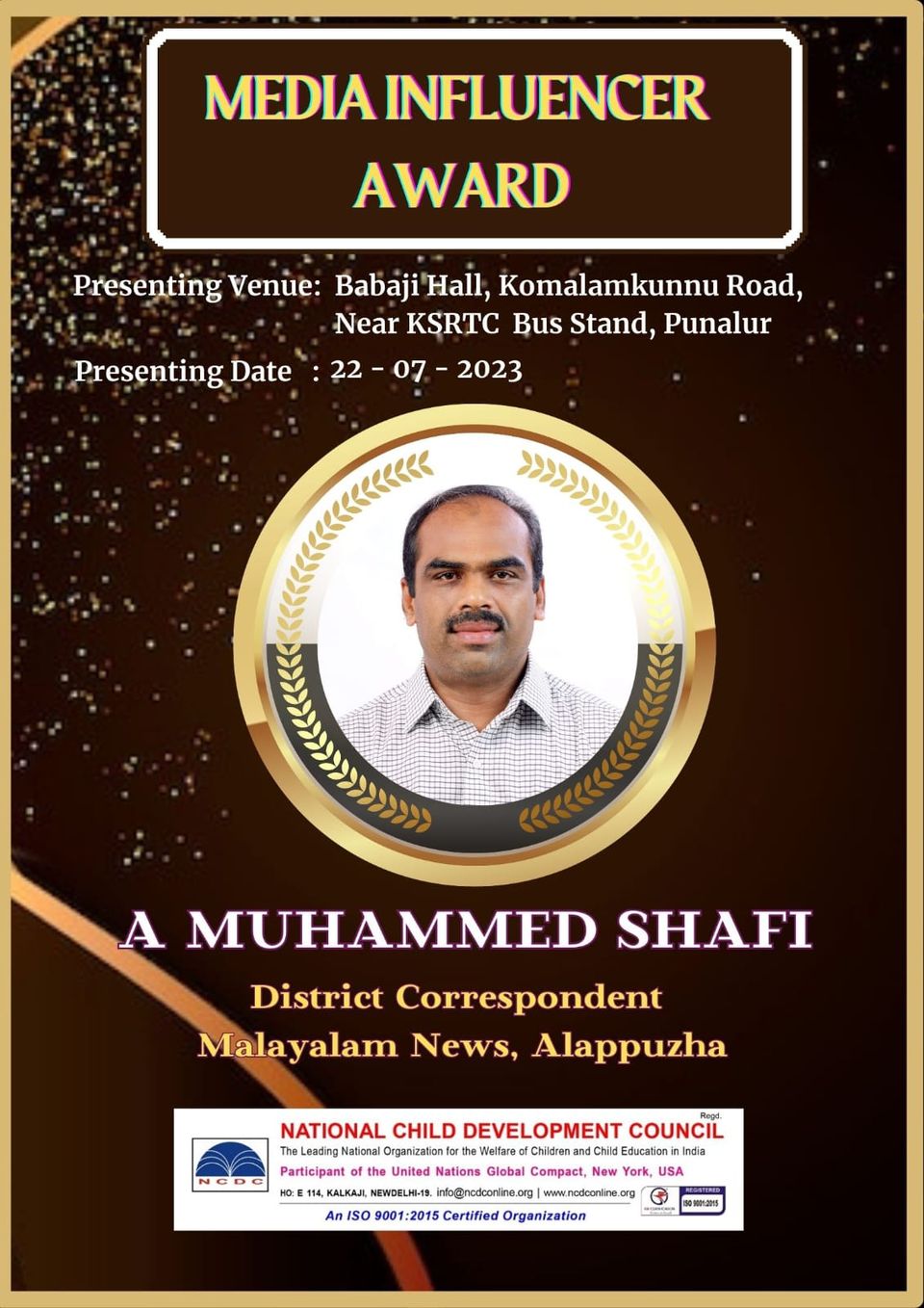 media influencer award