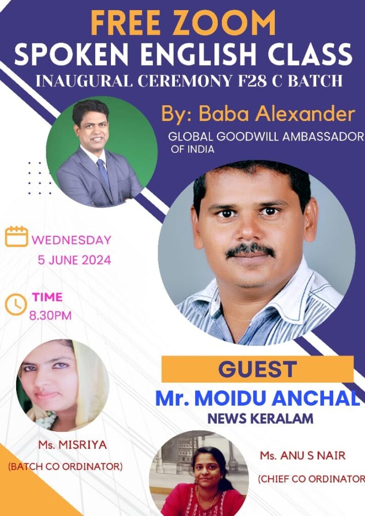 Fully free Zoom Spoken English batch inauguration [F28 C Batch] – BABA ...